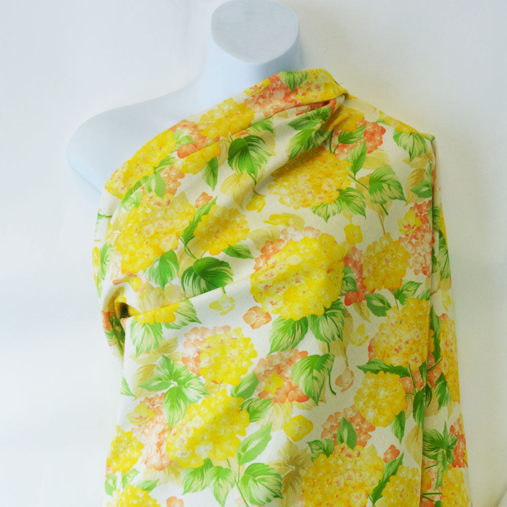 Hydrangea Printed Cotton Woven