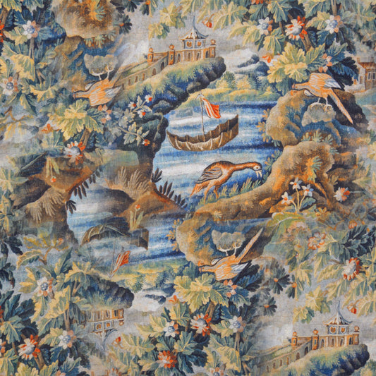 Woodlands Printed Tencel Linen Woven