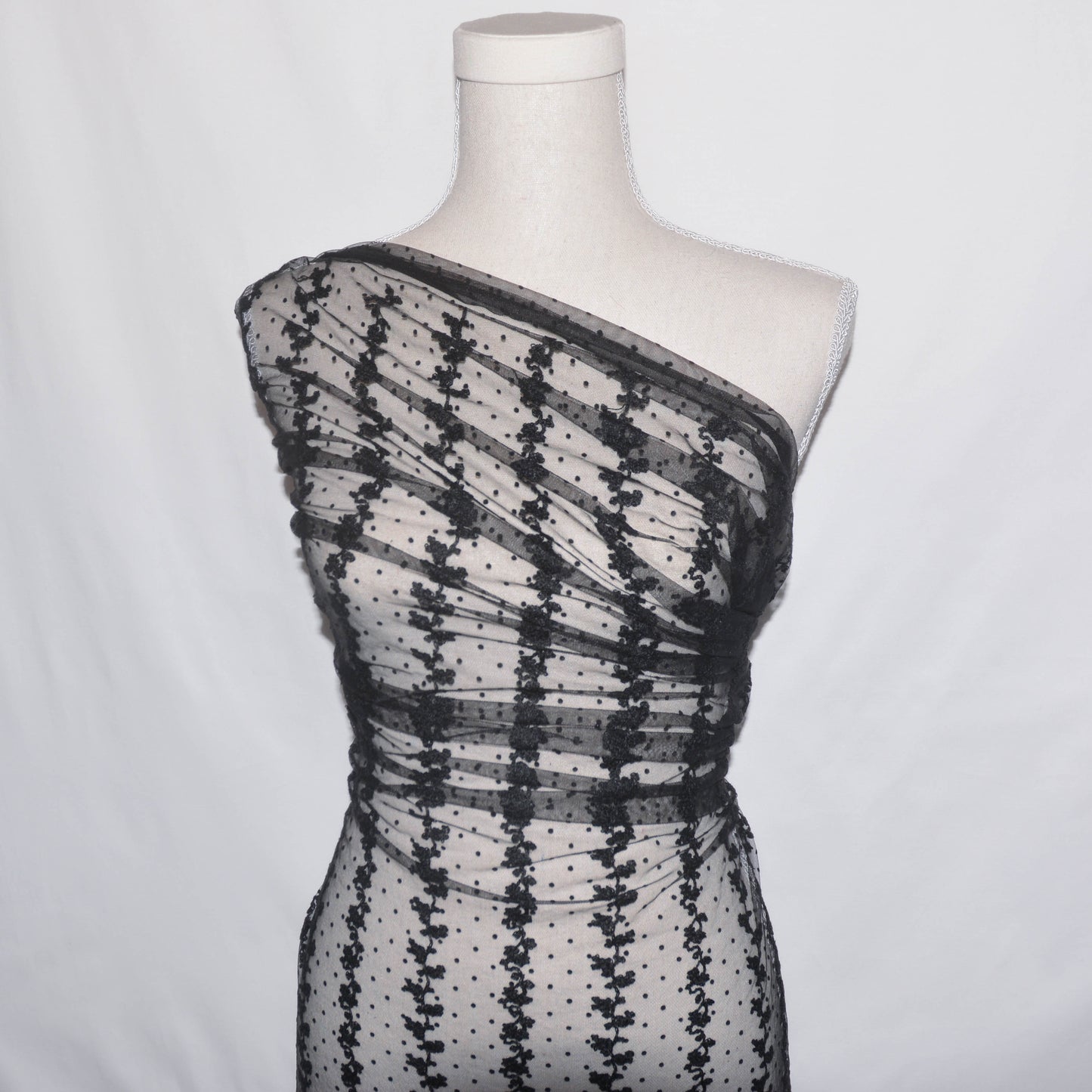 Grapevine Spot Embroidered Tulle