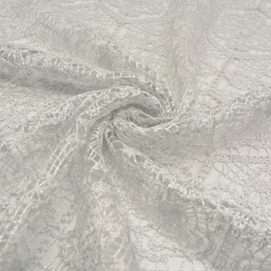 Hex Lurex Polyester Lace