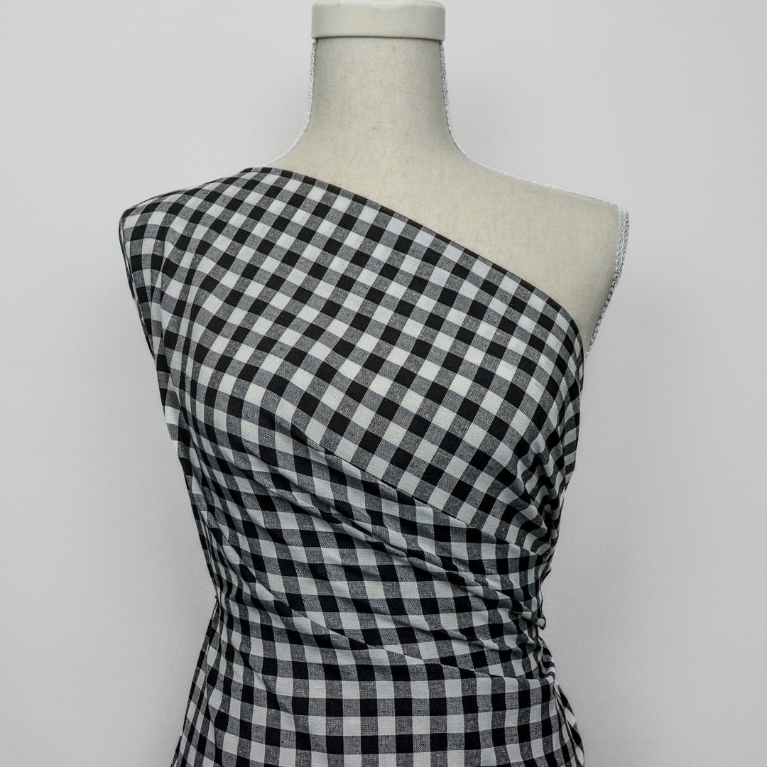 Large Gingham Woven Cotton