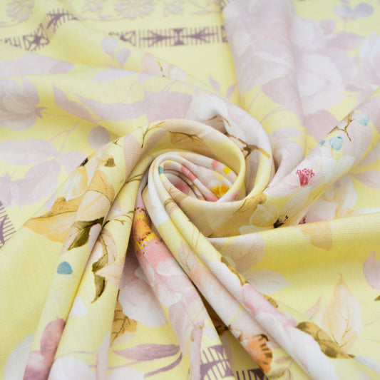 Buttermilk Printed Rayon Woven