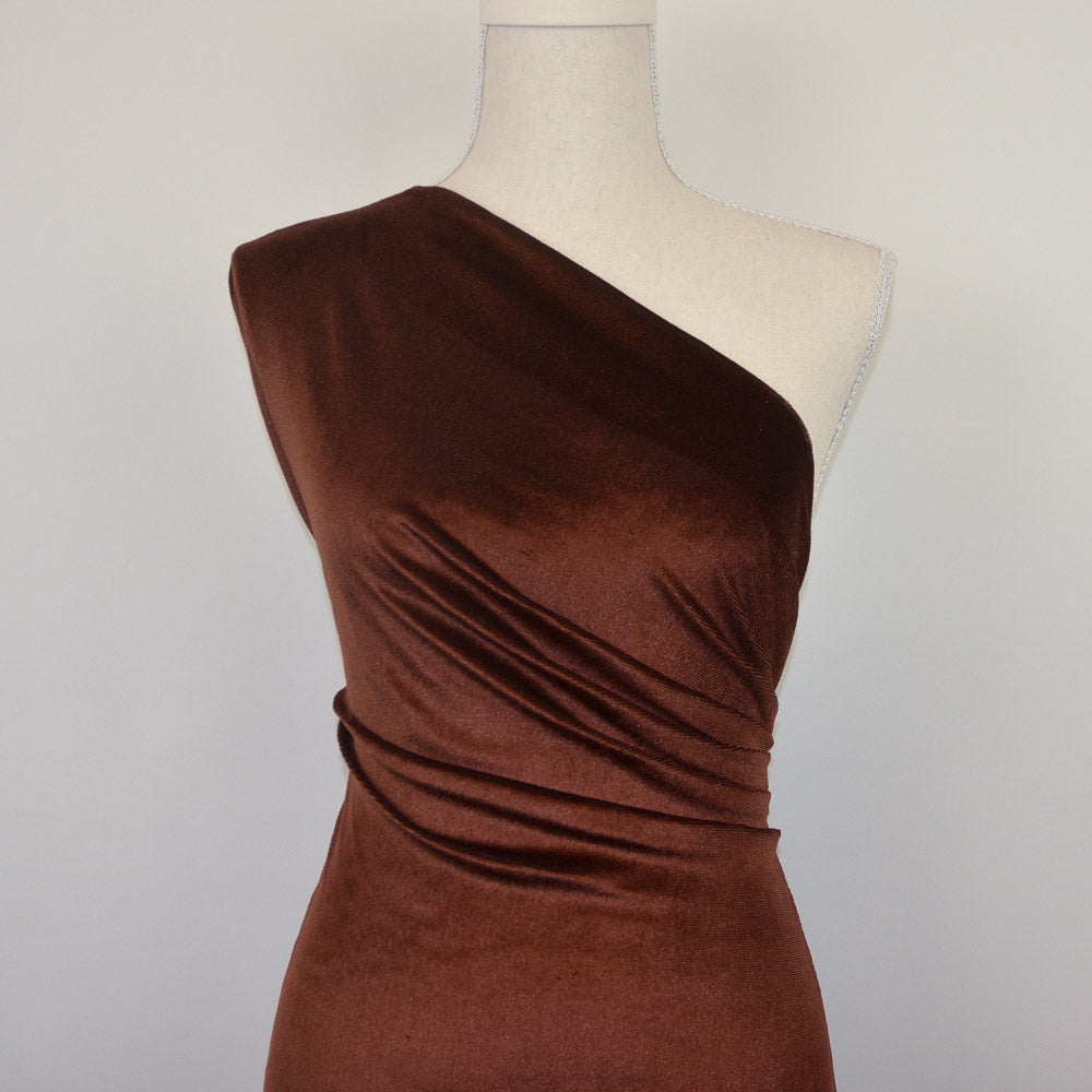 Brown Velvet Knit