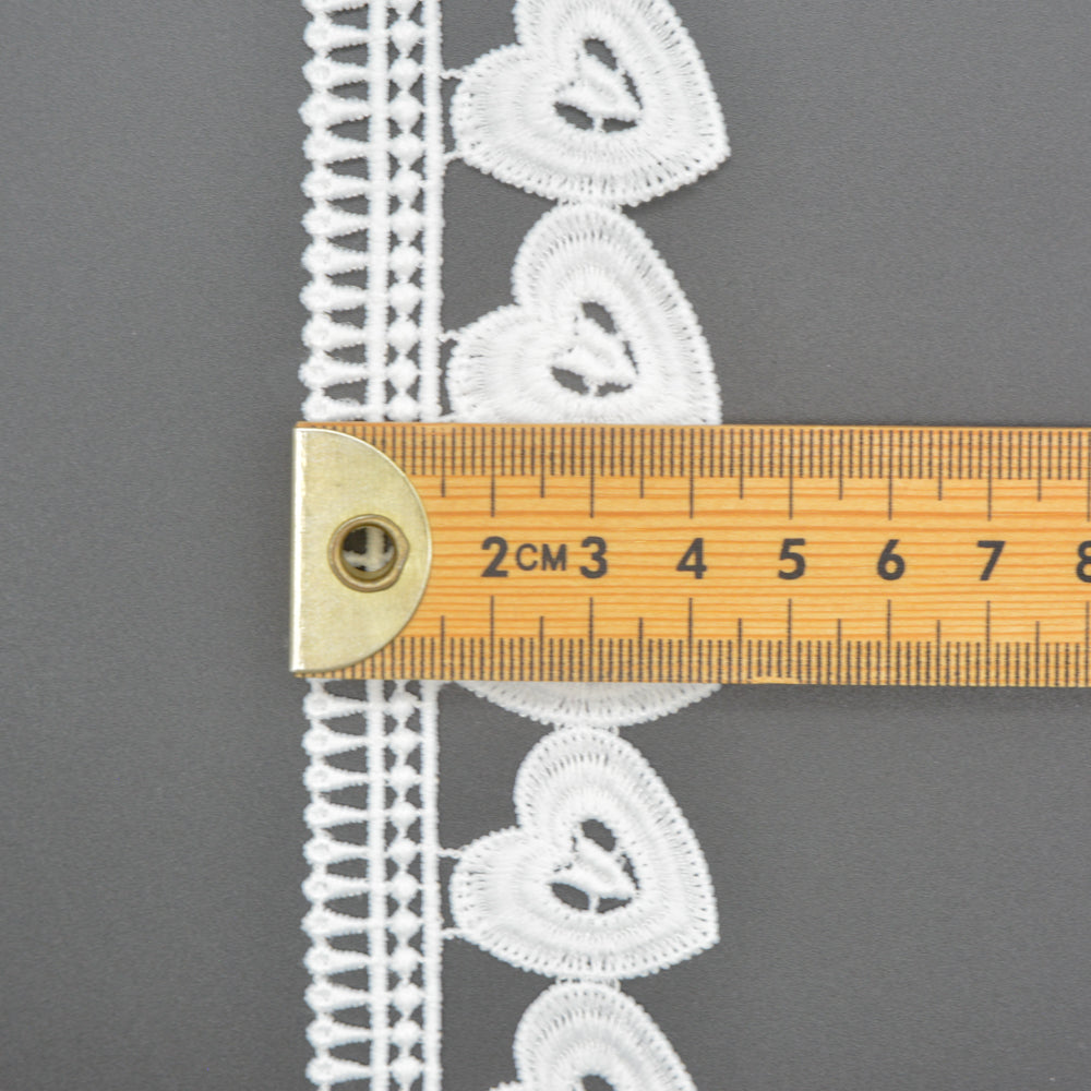 Hearts Border Lace Trim