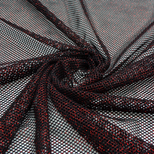 Glam Glitter Knitted Polyester Mesh