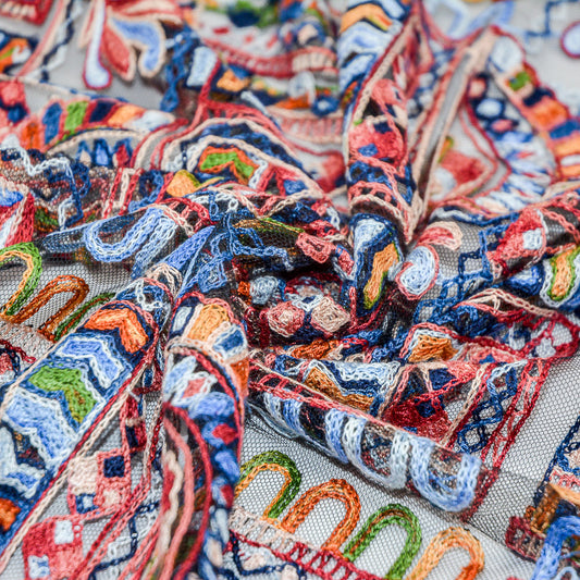Enrich Embroidered Mesh
