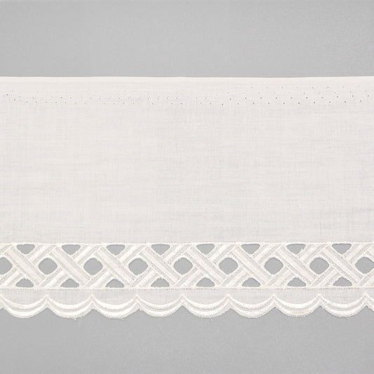 Cut-Out Scallop Cotton Broderie Trim