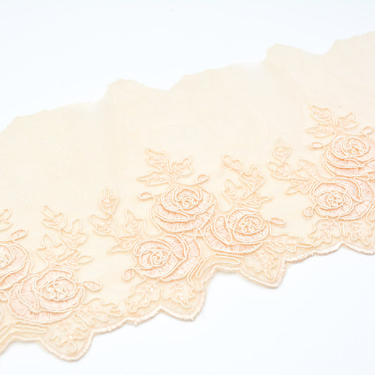 Flower Edge Embroidered Lace Trim