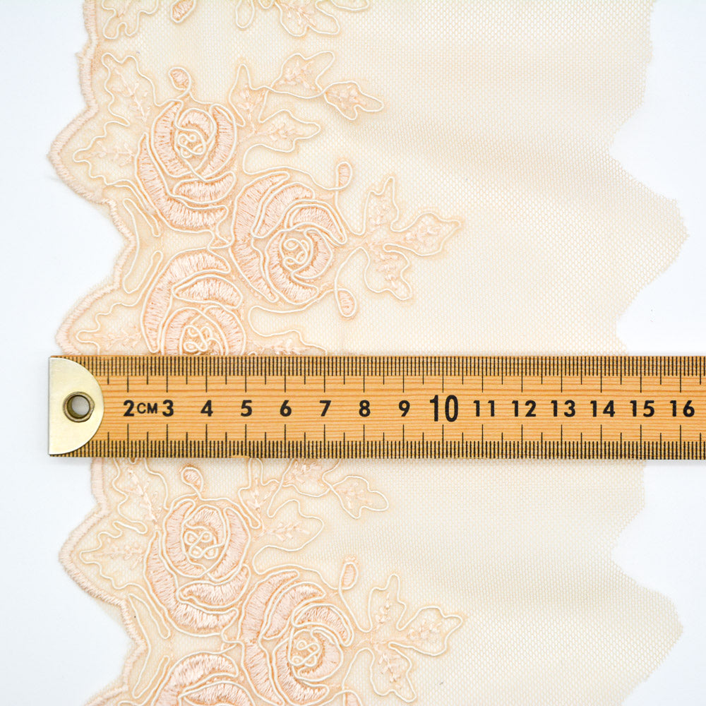 Flower Edge Embroidered Lace Trim