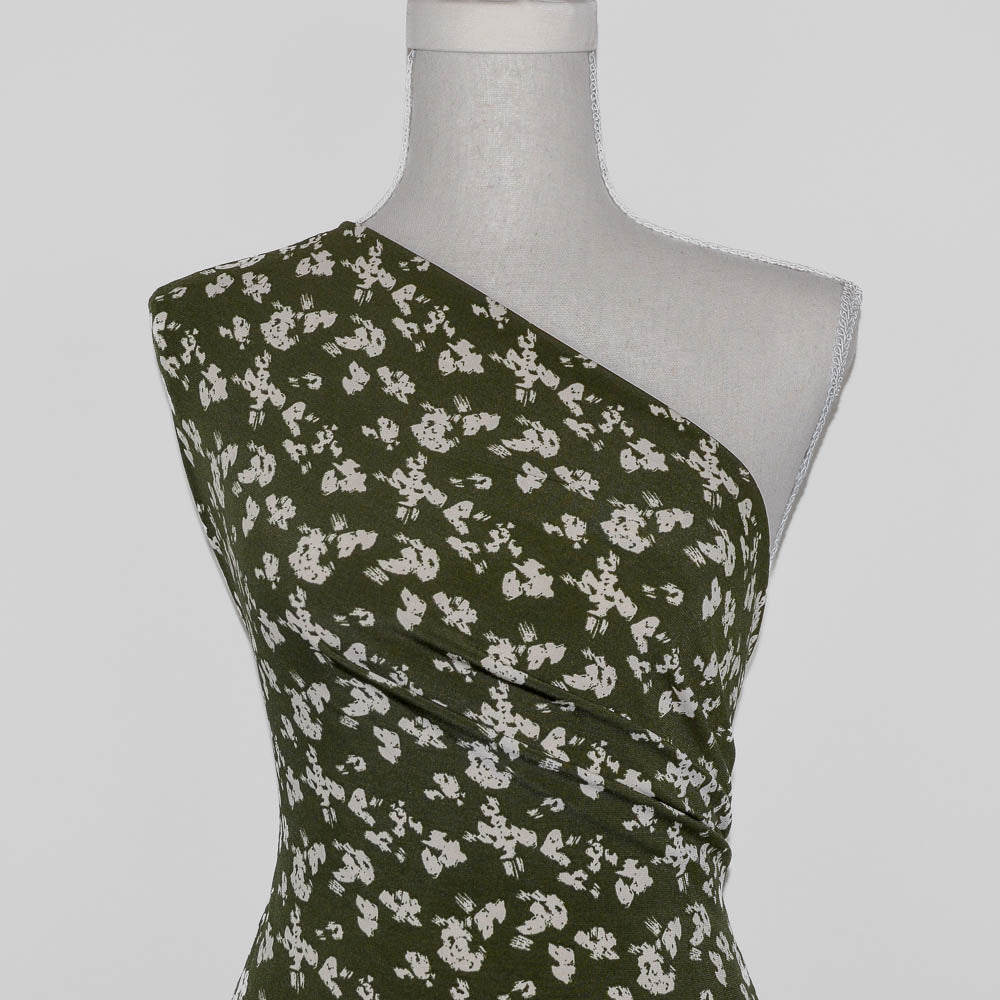 Growl Print Polyester Jersey Knit