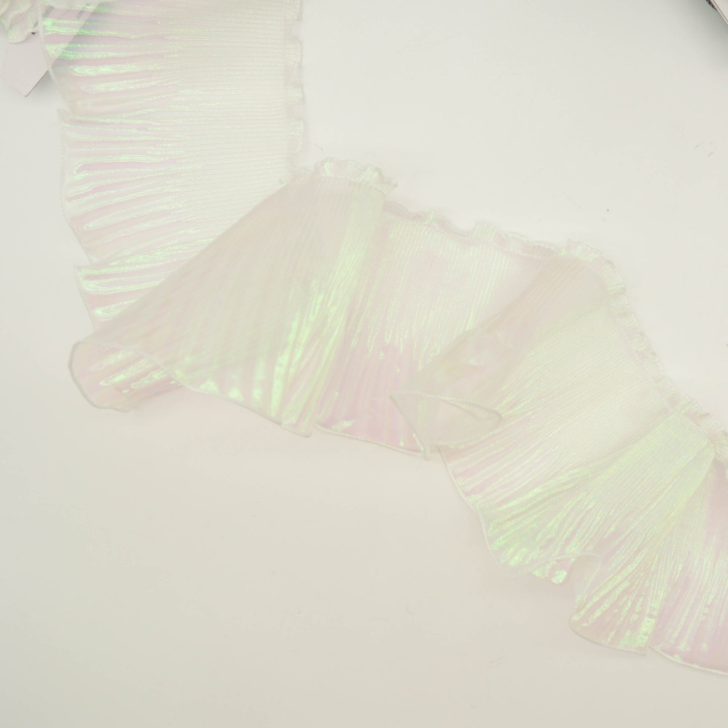 Frilly Lurex Pleated Chiffon Trim
