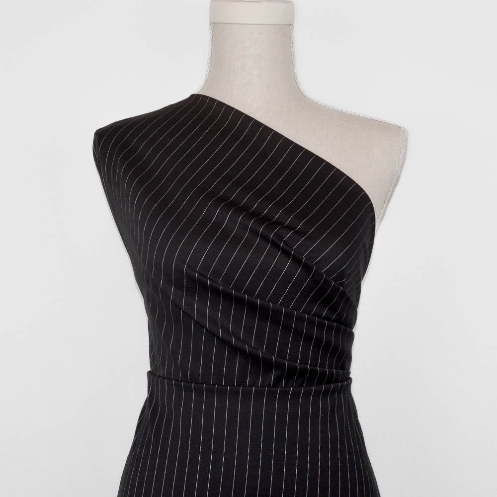 Max Pinstripe Rayon Blend Woven