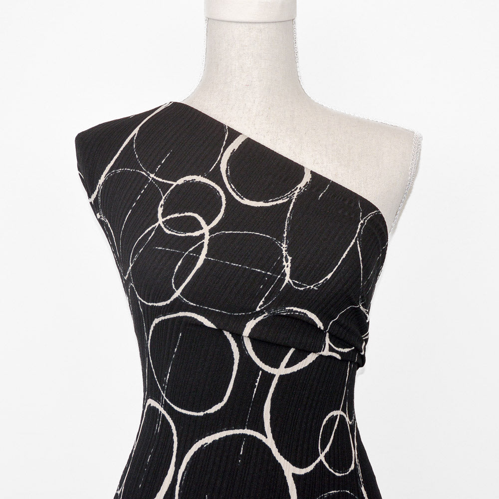 Softly Curious Print Textured Knit
