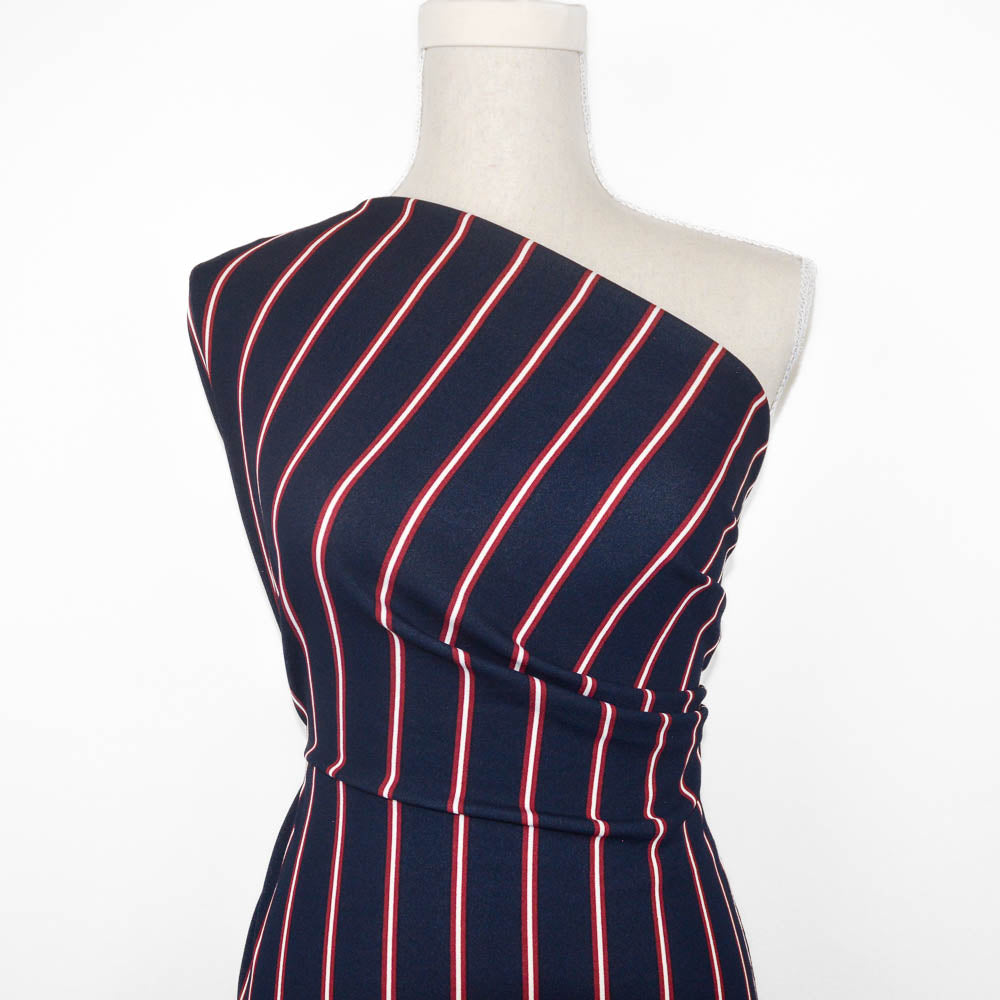 Yale Stripe Ponte Knit