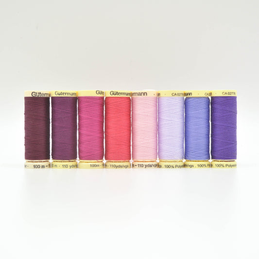 Gütermann 100m Sew All Thread - Pink & Purple