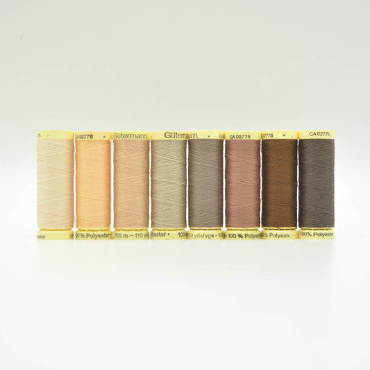 Gütermann 100m Sew All Thread - Warm Neutrals