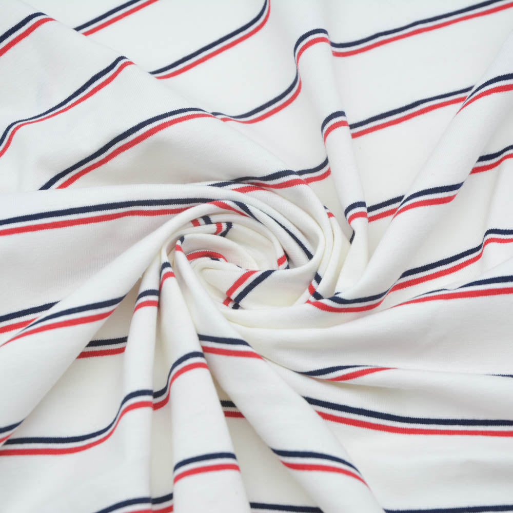 Apollo Stripe Cotton Jersey Knit