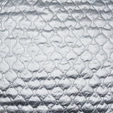 Silver Wavy Quilted PVC