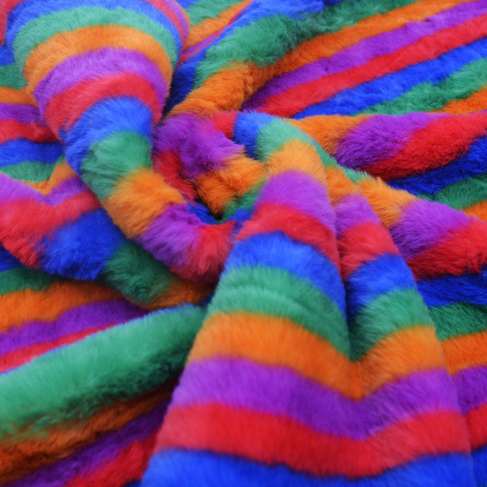 Circus Stripe Faux Fur