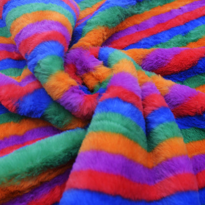 Circus Stripe Faux Fur