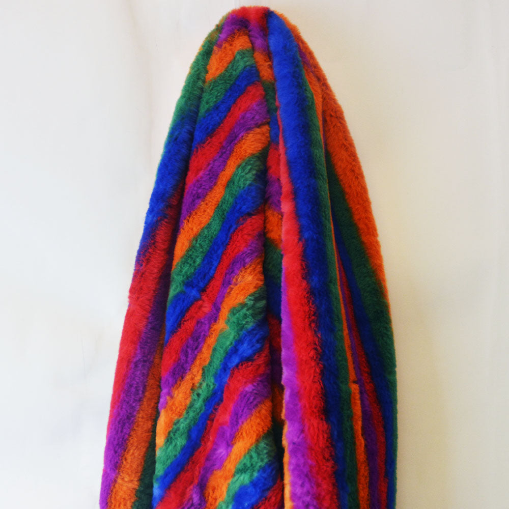Circus Stripe Faux Fur