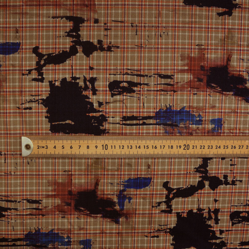 Painters Check Polyester Woven