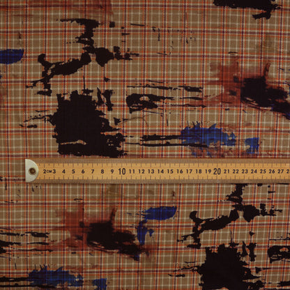 Painters Check Polyester Woven