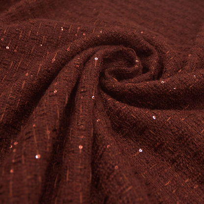 Sequin Wool Blend Woven