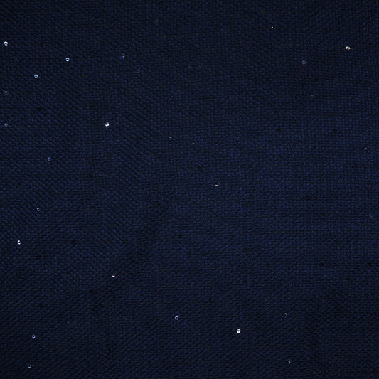Sequin Wool Blend Woven