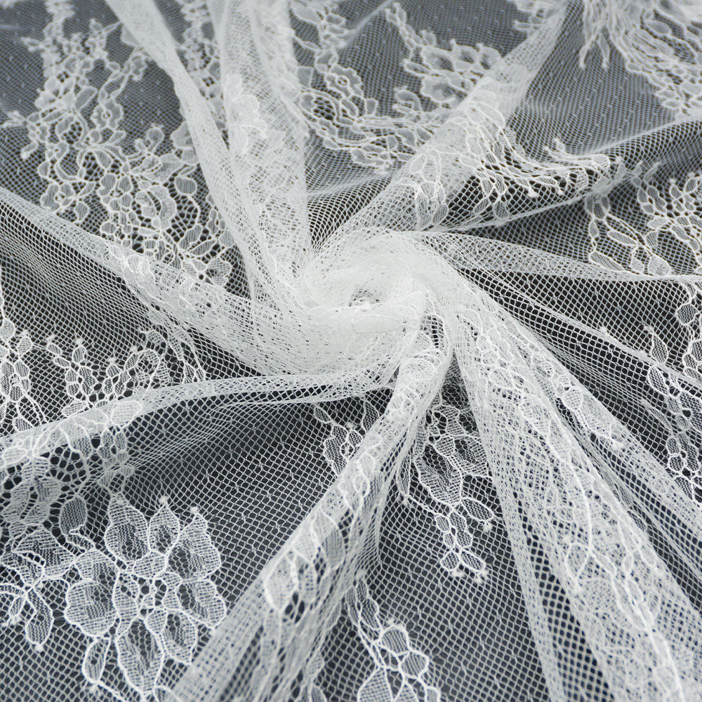 Scallop Edge Floral Lace