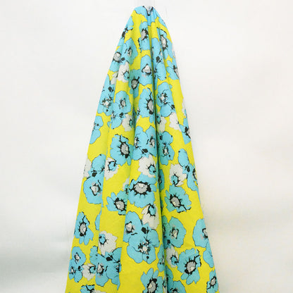 Neon Flower Linen Cotton Woven