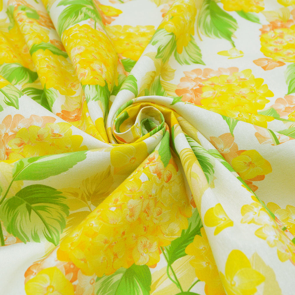 Hydrangea Printed Cotton Woven