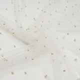 Pearl Embroidered Bridal Tulle