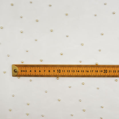 Pearl Embroidered Bridal Tulle