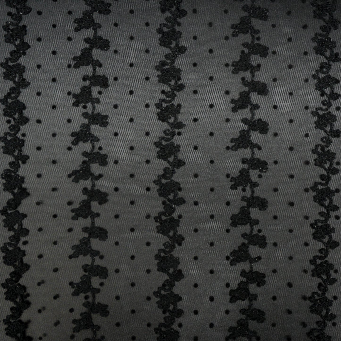 Grapevine Spot Embroidered Tulle