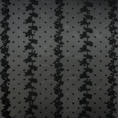 Grapevine Spot Embroidered Tulle