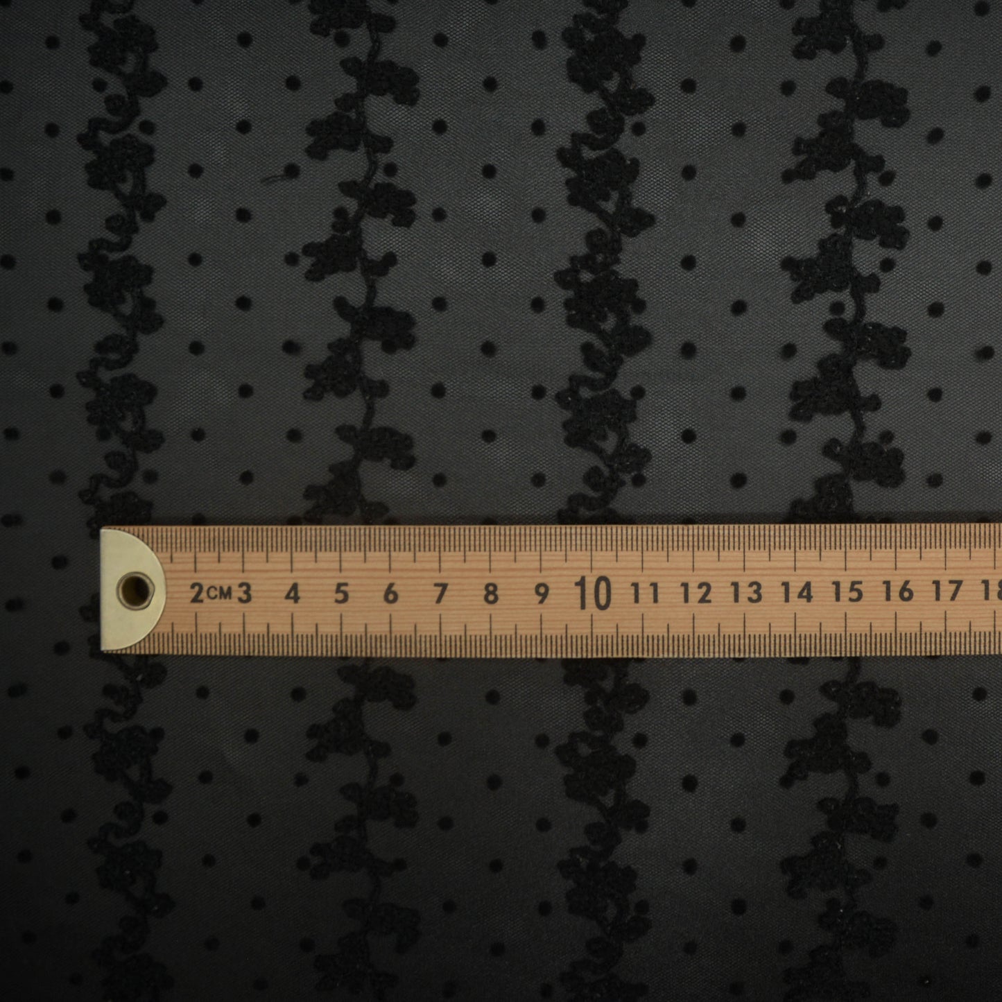 Grapevine Spot Embroidered Tulle