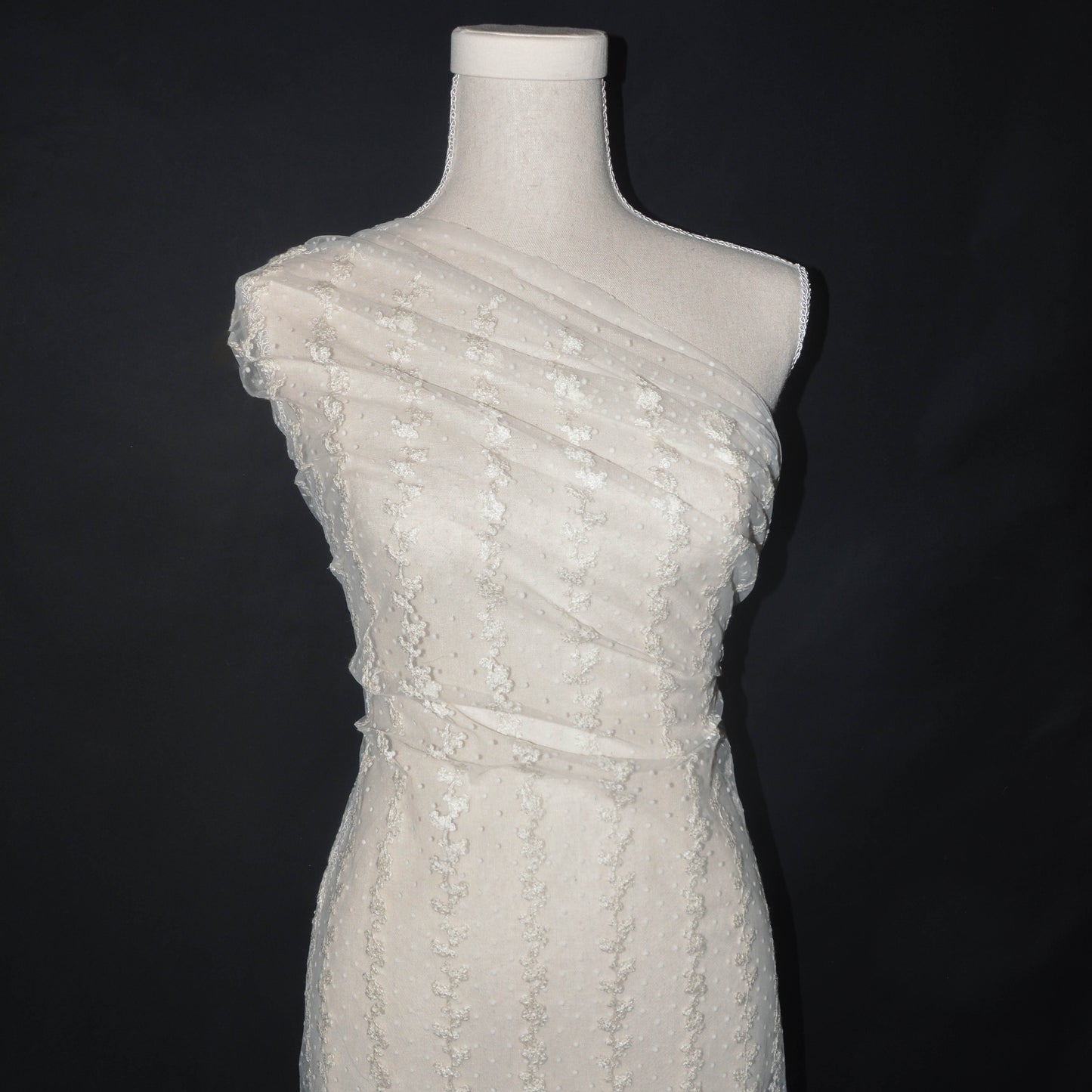 Grapevine Spot Embroidered Tulle