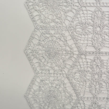 Hex Lurex Polyester Lace