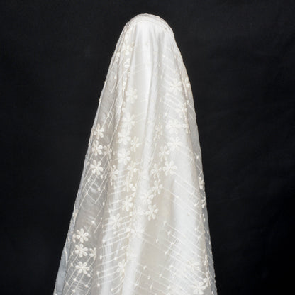 Summer Snow Embroidered Tencel Woven