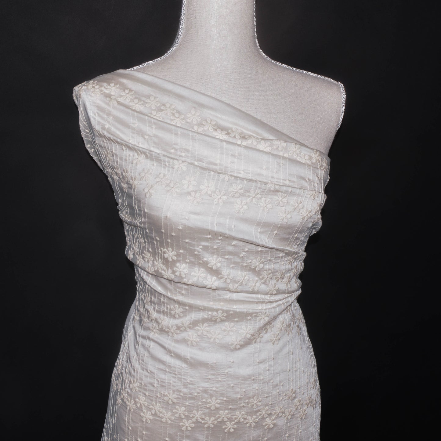 Summer Snow Embroidered Tencel Woven