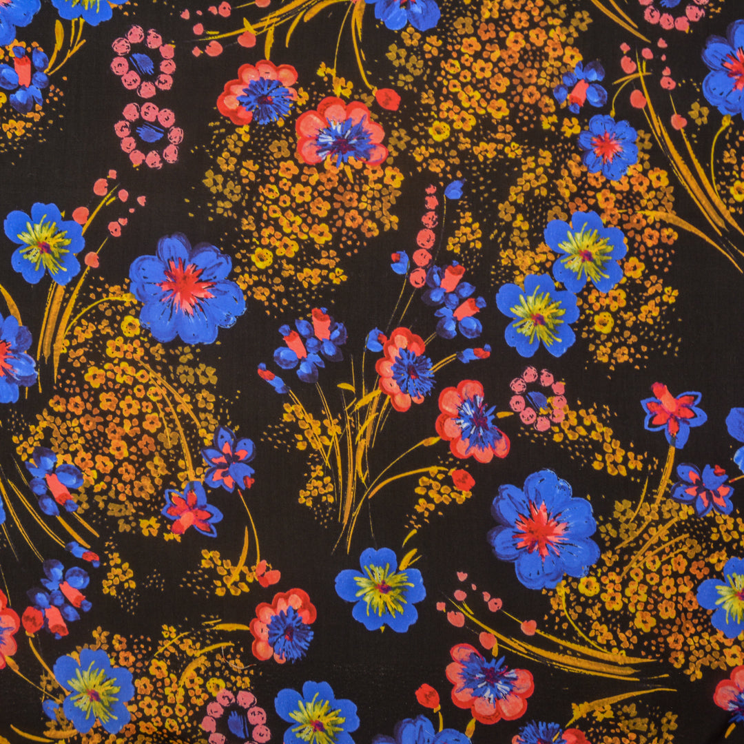 Moon Bloom Tencel Linen Printed Woven