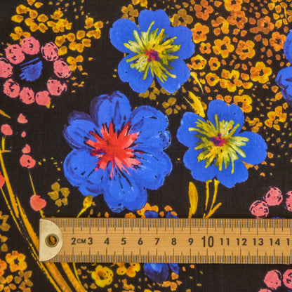 Moon Bloom Tencel Linen Printed Woven