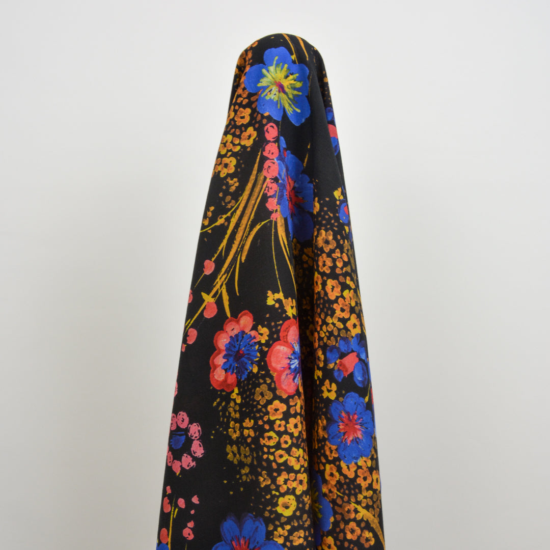 Moon Bloom Tencel Linen Printed Woven