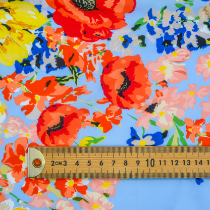 Blossom Double Border Printed Cotton