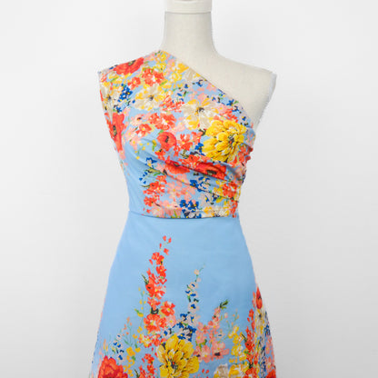 Blossom Double Border Printed Cotton