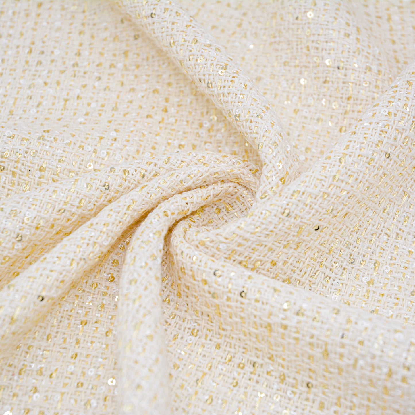Ice Cream Sequin Boucle Woven