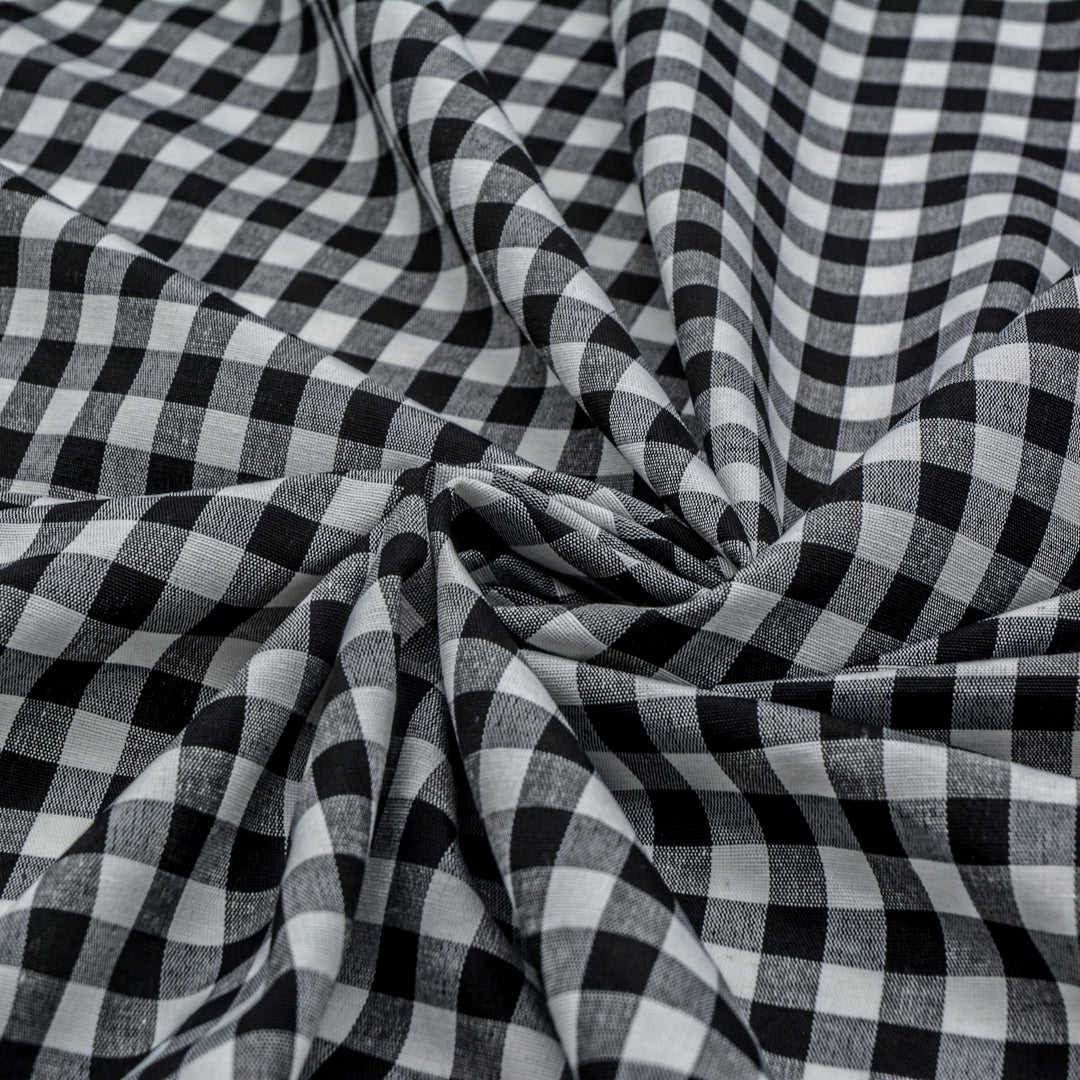 Large Gingham Woven Cotton