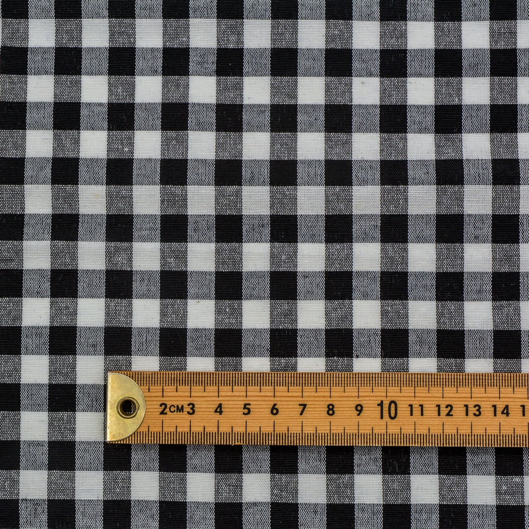 Large Gingham Woven Cotton
