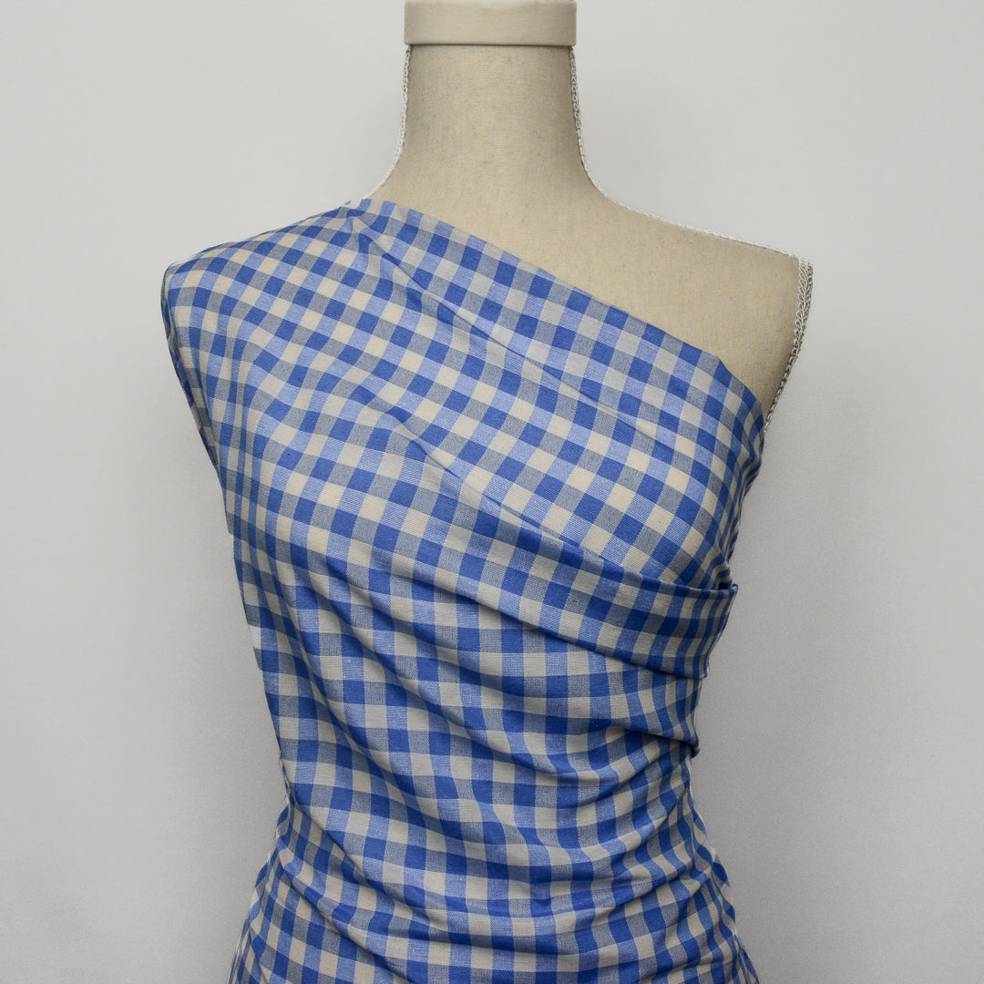 Large Gingham Woven Cotton
